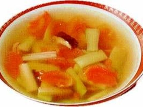 【副菜】干ししいたけの戻し汁で作る野菜スープ
